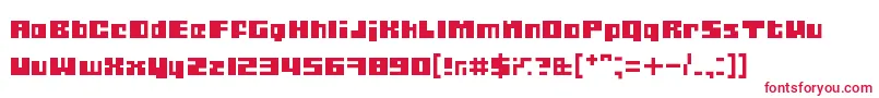 Gubblablo-fontti – punaiset fontit valkoisella taustalla