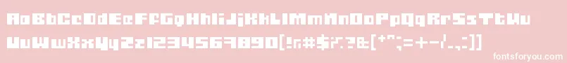 Gubblablo Font – White Fonts on Pink Background