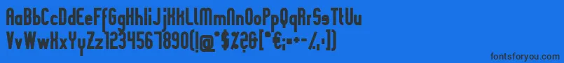 SlimaniaboldBlack Font – Black Fonts on Blue Background