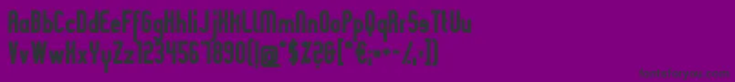 SlimaniaboldBlack Font – Black Fonts on Purple Background