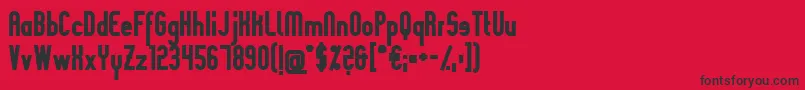 SlimaniaboldBlack Font – Black Fonts on Red Background