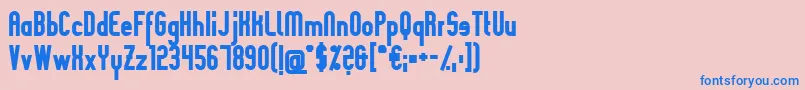 SlimaniaboldBlack Font – Blue Fonts on Pink Background