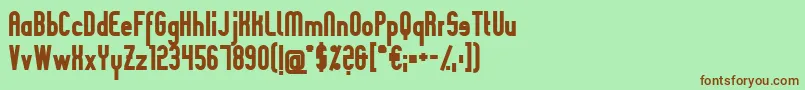 SlimaniaboldBlack Font – Brown Fonts on Green Background