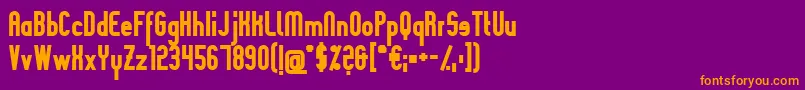 SlimaniaboldBlack Font – Orange Fonts on Purple Background