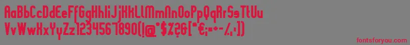 SlimaniaboldBlack Font – Red Fonts on Gray Background