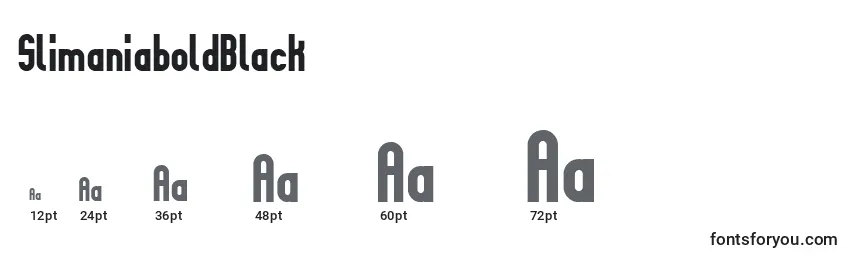 SlimaniaboldBlack Font Sizes
