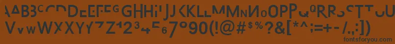 AbsurdsansFp Font – Black Fonts on Brown Background