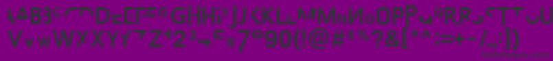 AbsurdsansFp Font – Black Fonts on Purple Background