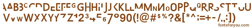 AbsurdsansFp Font – Brown Fonts on White Background