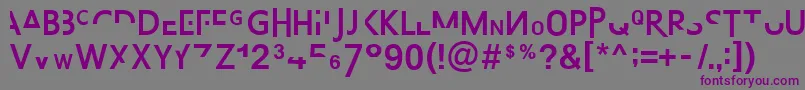 AbsurdsansFp Font – Purple Fonts on Gray Background