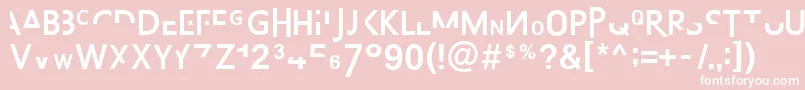AbsurdsansFp Font – White Fonts on Pink Background