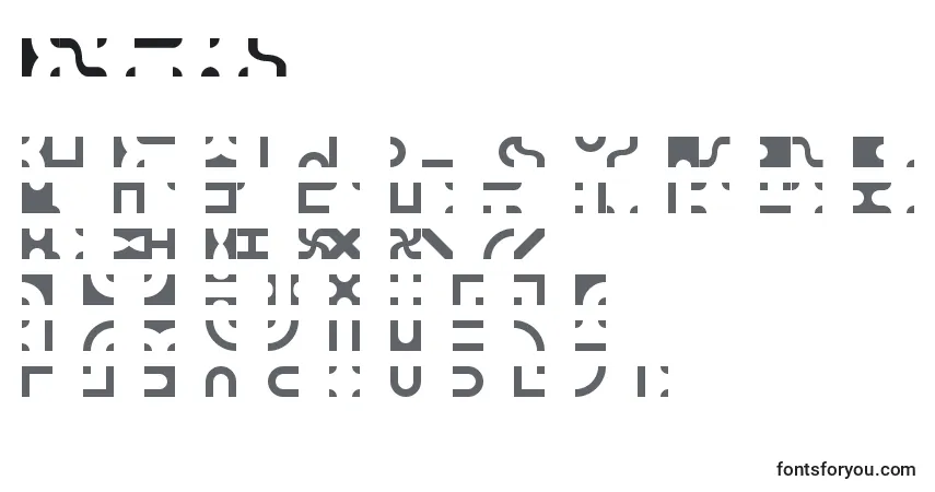 Шрифт Bitbttf – алфавит, цифры, специальные символы