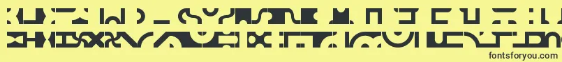 Bitbttf Font – Black Fonts on Yellow Background