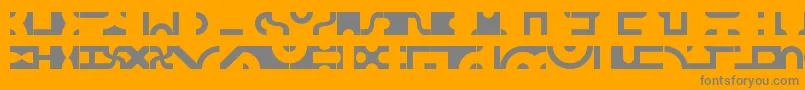 Bitbttf Font – Gray Fonts on Orange Background