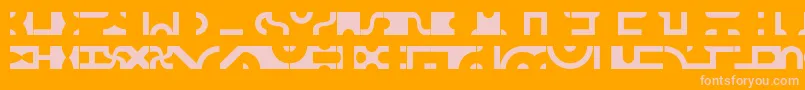 Bitbttf Font – Pink Fonts on Orange Background