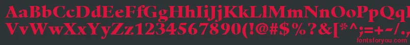 GuardiLt95Black Font – Red Fonts on Black Background