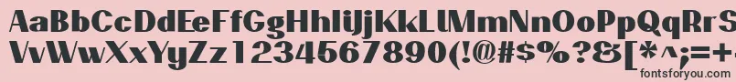 PassionsanspdaqBlack-Schriftart – Schwarze Schriften auf rosa Hintergrund