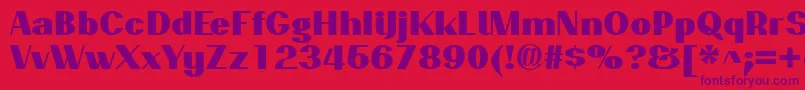 PassionsanspdaqBlack Font – Purple Fonts on Red Background