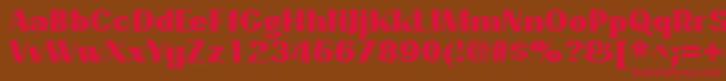 PassionsanspdaqBlack Font – Red Fonts on Brown Background