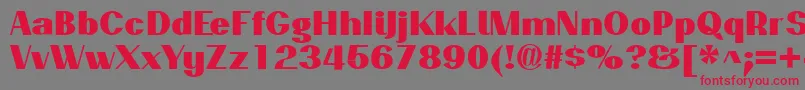 PassionsanspdaqBlack Font – Red Fonts on Gray Background