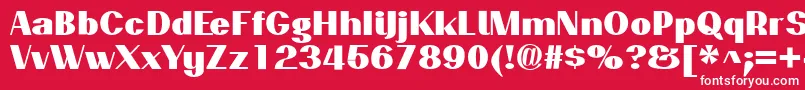 PassionsanspdaqBlack Font – White Fonts on Red Background
