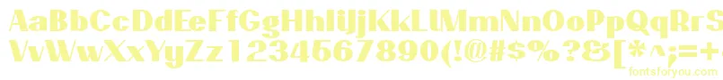 PassionsanspdaqBlack Font – Yellow Fonts on White Background