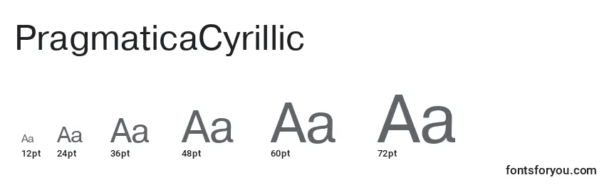 Größen der Schriftart PragmaticaCyrillic