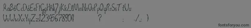 OccultTechniique Font – Black Fonts on Gray Background