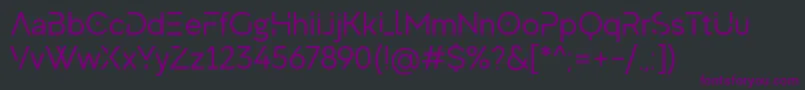 fuente MadeEvolveSansRegularEvoPersonalUse – Fuentes Moradas Sobre Fondo Negro