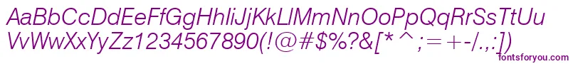 Swiss721LightItalicBt Font – Purple Fonts