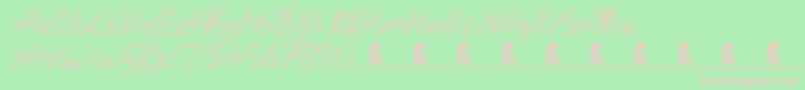 PottedBalls Font – Pink Fonts on Green Background