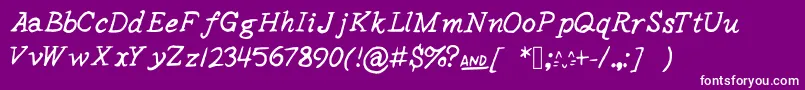 Stpauls Font – White Fonts on Purple Background