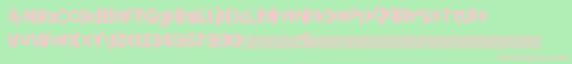 Dottricks Font – Pink Fonts on Green Background