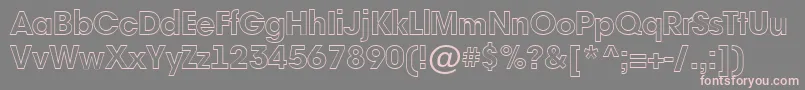 AAvanteotlHeavy Font – Pink Fonts on Gray Background