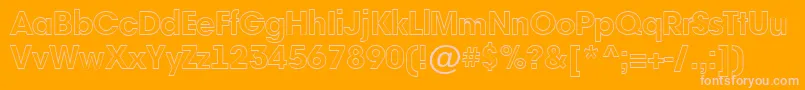 AAvanteotlHeavy Font – Pink Fonts on Orange Background