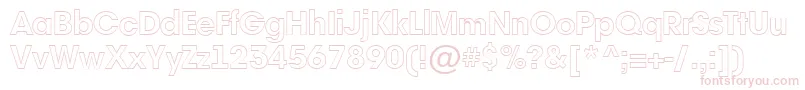 AAvanteotlHeavy Font – Pink Fonts on White Background