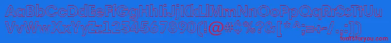 AAvanteotlHeavy Font – Red Fonts on Blue Background