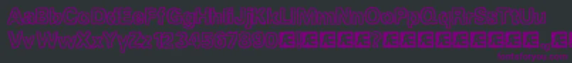JaggedBrk Font – Purple Fonts on Black Background