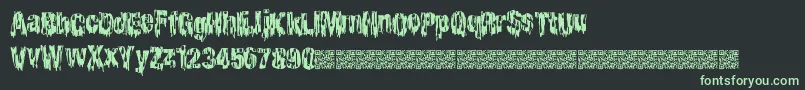 Cheaphorror Font – Green Fonts on Black Background