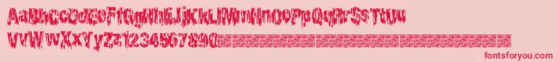 More about Cheaphorror Font Cheaphorror Font – Red Fonts on Pink Background