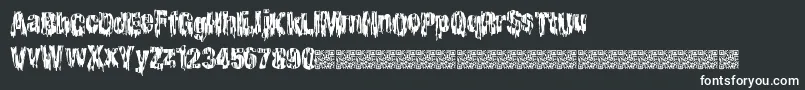 Cheaphorror Font – White Fonts on Black Background