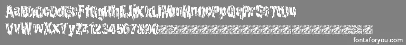 Cheaphorror Font – White Fonts on Gray Background