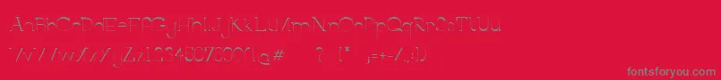 BerlinAllee Font – Gray Fonts on Red Background