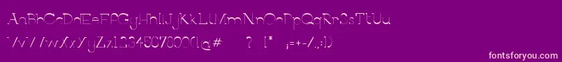BerlinAllee Font – Pink Fonts on Purple Background