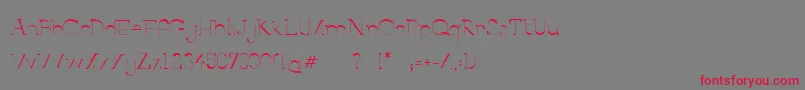 BerlinAllee Font – Red Fonts on Gray Background