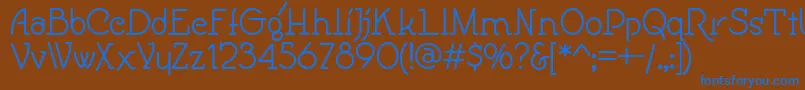 Speedballno1nf Font – Blue Fonts on Brown Background