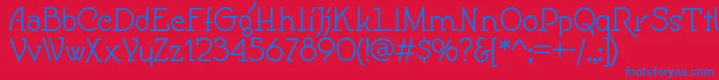 Speedballno1nf Font – Blue Fonts on Red Background