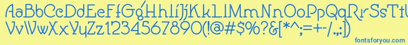 Speedballno1nf Font – Blue Fonts on Yellow Background