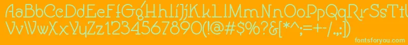 Speedballno1nf Font – Green Fonts on Orange Background