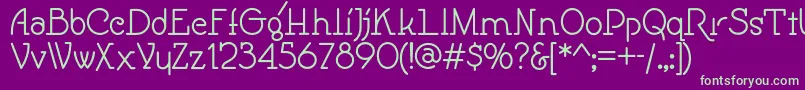 Speedballno1nf Font – Green Fonts on Purple Background